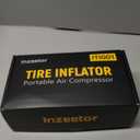 150 PSI Tire Inflator Portable Air Compressor, 12V DC Auto Shutoff Air Pump with Digital Pressure Gauge and Emergency LED Light for Car Tires, Bicycle & Balloons, Black