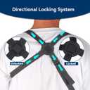 5702957 Arm Sling, Adjustable shoulder Strap with 4-Lab Lock, Breathable fabric for All-Day Comfortable, Black (Large: Height 5'10"-6'4",Weight 180-235 lb)