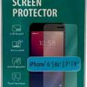 Jacent Tempered Glass Screen Protector for Cellphone, Compatible with iPhone 6 Plus/6S Plus/7 Plus/8 Plus