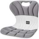 Ergonomic Lumbar Support Cushion, Grey, 460mm x 440mm x 340mm, Large, for Office Chairs & Car Seats, Posture Correction, Pregnancy Comfort,110-300 lbs Capacity