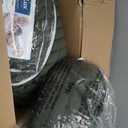 CozyLux Queen Comforter Set Olive Green Seersucker 7 Pieces Bed in a Bag Queen Comforter Set with Sheets Luxury Soft Bedding Set with Down Alternative Comforter, Sheets, Pillowcases & Shams All Season