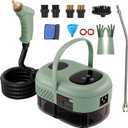 2500W Handheld Steam Cleaner,Portable Car Steamer For Auto Detailing,High-Temperature and Pressure Steam Cleaner For Home, Steam Cleaning Machine for Furniture,Kitchen,Grout,Floor,Tile (7-Green)