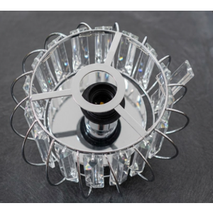 Semi-Flush Mount Ceiling Light Small Drum Chandelier for Bedroom Foyer Entryway Ceiling Lighting Fixture