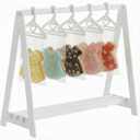 Bucherry Mini Cookie Rack Cookie Bag Display Stand with 10 Mini Hangers Doll Garment Rack Decorative Biscuit Hanger for Tea Parties Family Gatherings Children's Parties, Doll Party Supplies
