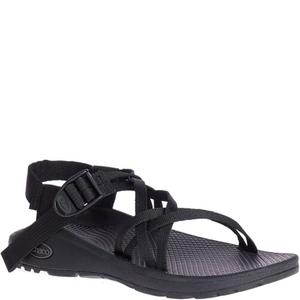 Chaco ZX/1 Dual Strap Cloud Sandal Women Solid Black (USA 9)