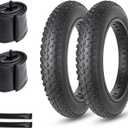 MOHEGIA Fat Bike Tire: 20x4.0/26x4.0 Inch Fat Tire,High-Performance and All-Terrain Folding Replacement MTB Bicycle Tire with Street or Trail Riding