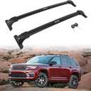 HEKA 2021-2026 Roof Rack Cross Bars for Jeep Grand Cherokee L & WL - 330 LBS Heavy Duty Aluminum, Lockable, Low Wind Noise, Sleek Hidden Hardware