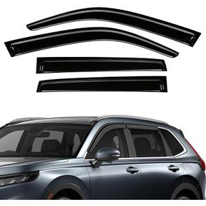 Rain Guards Compatible with Honda HRV 2023 2024 2025 2026 Black 4 PCS