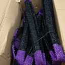 6.8 FT Giant Spider Halloween Decorations, 128 LED Light Up Spider