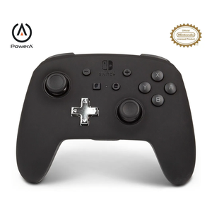 PowerA Enhanced Nintendo Switch Controller Wireless - Black, Rechargeable Pro Controller for Switch, Immersive Motion Control and Advanced Gaming Buttons