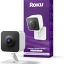 Roku Outdoor Camera - Home Security - IP65 Weather Resistant Wired Security Camera & Pet Monitor with 1080p HD Night Vision, Works with Alexa & Google, WDR, Motion & Sound Detection