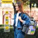 Vorspack Clear Backpack Heavy Duty - Clear Backpacks for School Transparent Bookbag for Girls Boys Large See Through Bag for Work, College, Concert - Black