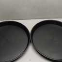 2 Pack of 20 21 inch Plant Saucer Round, Deep Plant Saucers for Pots, Heavy Duty Plastic Plant Drip Tray for Indoors Outdoor, Bird Bath Bowls, Plant Trays for Planter 19-22" (21 inch, Black)
