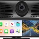 8.1" Portable Wireless Carplay Car Stereo, Apple CarPlay & Android Auto, 2K Builtin Dash Cam, 1080P Backup Camera, Plug & Play Touchscreen with Offline GPS Navigation, Bluetooth 5.2 for Truck SUV RV