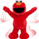 Sesame Street Elmo Slide Singing and Dancing 14-inch Plush, Pretend Play, Interactive Toy, Kids Toys for Ages 2 Up by Just Play, Large