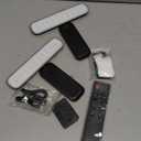 NARUNDREN 2 Pack Picture Lights for Wall, Rechargeable LED Picture Light Battery Operated with Remote, Dimmable Poster Light for Paintings, Portraits, Art Frames, Display Lighting for Wall Decor,Black