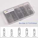 Fishing Power Speed Clips Kit, 60/160pcs Speed Clips for Fishing Lure Quick Change Fishing Snap Clip for Freshwater Saltwater Connector Tackle