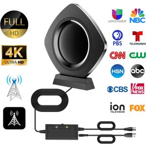 TV Antenna Up 1200+ Miles Range 2K 1080p