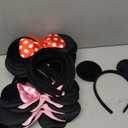 20 PCS Mouse Ears Headbands for Birthday Party Theme Park Costume Play Celebration for Boys and Girls (3color)