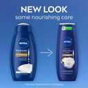 NIVEA Nourishing Care Body Wash with Nourishing Serum, Moisturizing Body Wash for Women, Enriched with Provitamin B5 and Vitamin E, 20 Fl Oz Bottle, Pack of 3