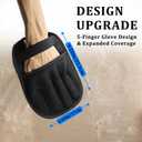 Pet Hair Remover Glove for Cats & Dogs  2025 Newly Upgraded Five-Finger Electrostatic Pet Hair Remover Glove, Reusable Pet Hair Removal Tool (Two Gloves)