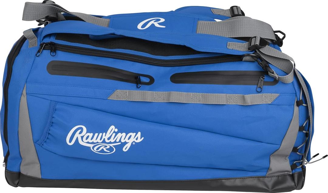 Rawlings | MACH Hybrid Backpack/Duffle Equipment Bag | Baseball & Softball | Multiple Colors (Royal)