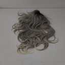 Ombre Platinum Blonde Wig Layered Wavy Synthetic Mixd Ash Blonde Wigs with Curtain Bangs for Black White Women Long Ombre Light Brown Natural Wavy Layered Butterfly Haircut