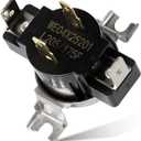 WE04X25201 Dryer Air Inlet Thermostat, Compatible with GE Dryers and Hotpoint Dryers, Replaces AP6040078 4587508 PS11772030 5TX62E9ST0WS, 5TX62G9ST0WS HTX21EASK0WW