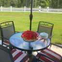 Umbrella Planter for Patio Table - Flower Pot Hole Fits Standard Poles Up to 1.5" Diameter, Container for Garden Home Plants, Carbon Steel Material (Grey) (Gray)