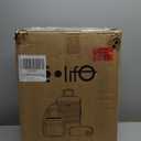 Coolife Suitcase Set 3 Piece Luggage Set Carry On Travel Luggage TSA Lock Spinner Wheels Hardshell Lightweight Luggage Set(White, 3 piece set (BP/TB/20))