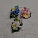 HAIMEIKANG Hawaiian Flower Hair Clip - 3 Pieces Large Artificial Tropical Flower Hair Pins for Women in Blue, Pink, White - Hair Accessories for Wedding, Party, Daily Use