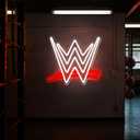 Wrestling Neon Sign, LED Wrestling Neon Sign for Wall and Room Decor, USB Night Light for Game Bedroom Birthday Competition Party Gifts (Red White)