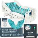 Pelegon Alternating Air Pressure Mattress Pad Hospital Bed Mattress Topper King for Bedridden Patients, Pressure Relief Mattress Topper to Reduce Bed Sores, Whisper-Quiet Pump, Medical-Grade Support