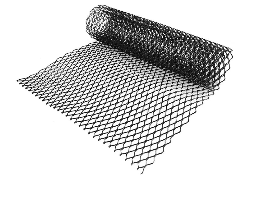 uxcell Universal Car Vehicle Black 40" x 13" Aluminum Alloy Hexagon Grille Mesh Net Sheet 25 x 11mm Replacement