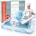 Rolled Ice Cream Maker Kit 2026 Upgraded-Italy-SOAR-SUS-304 Stainless Steel- DIY Rolled Ice Cream Tray Upgraded High-Freezing Refrigeration with 2 Scrapers