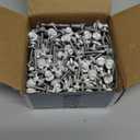 #10 x 1-1/ 2 in Self-Drilling Metal Roofing Screws, Sheet Metal Roof Screw, EPDM Washer, White Hex Head, with Hex Driver Bit (3LBs, 238Pcs)