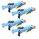 Water Guns for Adults Kids 6-12+, Super Water Blaster Soaker Pistol Guns 4 Pack, 4 Jet Modes Powerful Pump Crossbows Gun, 32FT Long Range Water Guns for Family Summer Party Activities Beach Pool Yard