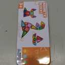 Hqyib Mini Magnetic Tiles Travel Magnetic Tiles, 26 PCS Magnetic Building Blocks Set with Strongest Magnets, Travel Toys Christmas Toy Gift Ages 3-5 5-7 4-8 Boys and Girls