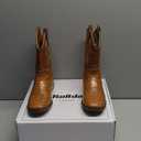 Rollda Kids Cowboy Boots for Boys Girls Western Square Toe Cowgirl Boots with Walking Heel (Toddler/ Little Kid/ Big Kid), Size: 4 Little Kid 