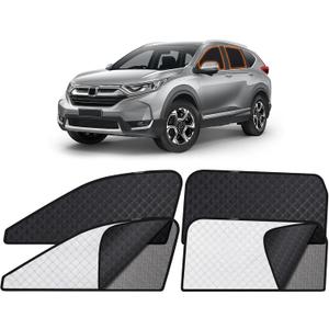 XCBYT Car Window Shades for 2023-2024 CR-V Sun Shade for Car Baby Breathable Mesh + 6 Layers Privacy Curtains Dual-use Blocking 99% UV Glare and Privacy Protection for Baby Napping Camping (4 PCS)