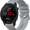 Meliya Bands Compatible with Garmin Forerunner 255 Watch Band, Garmin Forerunner 265 Watch Band Women Men, Soft Silicone Sport Replacement Strap for Garmin Forerunner 255/255 Music, Forerunner 265, Venu 3, Venu 2, Vivoactive 4 Smart Watch