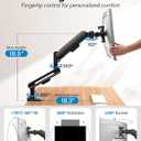 HUANUO Ultrawide Monitor Arm for 13 40" Screens, Single Monitor Mount Holds up to 26.4lbs, Adjustable Monitor Stand with C-Clamp & Grommet Base, VESA Mount 75x75mm/100x100mm