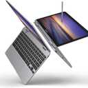 Samsung Chromebook Plus V2, 2-in-1, 4GB RAM, 32GB eMMC, 13MP Camera, Chrome OS, 12.2", 16:10 Aspect Ratio, Light Titan (XE520QAB-K01US)