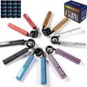 Grip Strength Trainer Set, 50-350LB, Wrist Forearm Strengthener, Metal No Slip, Hand Grip Gripper Strengthener for Strength Training and Exercise, Hand Workout Squeezer Grip Strength (6Pack,50-300lb,Purple+Silver+Blue+Red+Black+Gold)