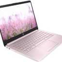 HP Portable 13.8" HD IPS Laptop, Intel Celeron N Processor Up to 2.78GHz, 4GB DDR4, 64GB SSD, HDMI, RJ45, Webcam, Bluetooth, Windows 11, Pastel Pink
