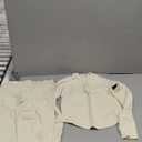 SUUKSESS Workout Sets for Women 2 Piece Seamless Long Sleeve Yoga Outfits Active Leggings Half Zippy Jacket Gym Set (Medium, Apricot)