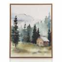 Shevlin Park Painting Oregon Bend Landscape Watercolor Art Print Pine Trees Painting Nature Wall Art Woodland Wall Decor, +14x17