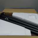 Tv Trays Set of 2 for Couch - 360Swivel Height Adjustable, Larger Metal and Wooden Base to Prevent SlippingTV Tray C Shaped End Table Food Snack Trays for Eating Sofa Bed Bathroom (Brown)