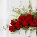 Fake flower decor, 32'' Geranium and Berry Swag