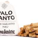 Luna Sundara Palo Santo Sticks from Peru Sustainably Wild Harvested Quality Hand Picked 100 Grams Authentic Smudge Sticks Includes a Reusable Drawstring Bag.